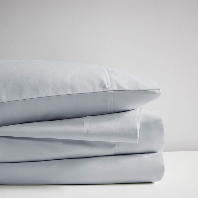 Olliix by Sleep Philosophy 3 Piece Grey Full Rayon From Bamboo Sheet Set-3