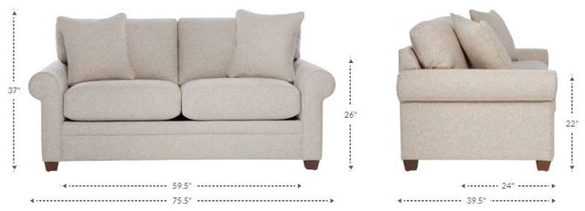 La-Z-Boy® Olson Porcini Apartment-Size Sofa-2