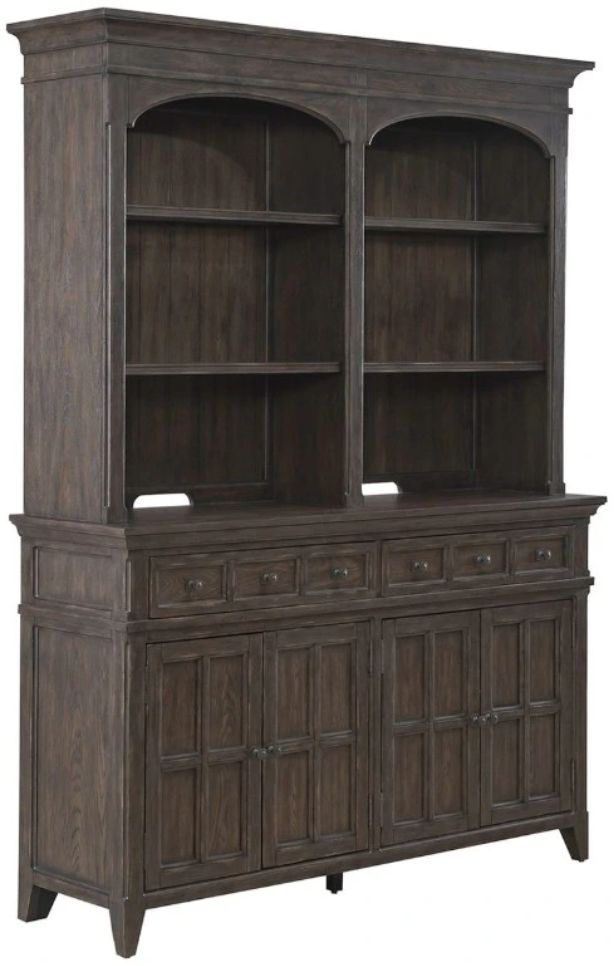 Liberty Furniture Paradise Valley Saddle Brown Hutch and Buffet-0