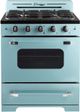 Unique® Appliances Classic Retro 30" Ocean Mist Turquoise Freestanding Gas Range with Convection Oven-0