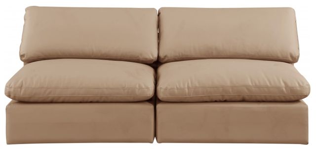 Meridian Furniture Comfy 2-Piece Tan Armless Sofa-1