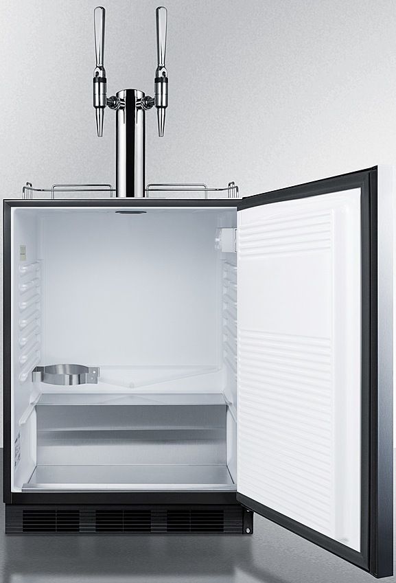 Summit® Commercial Series 5.5 Cu. Ft. Stainless Steel Beer Cooler/Kegerator-2
