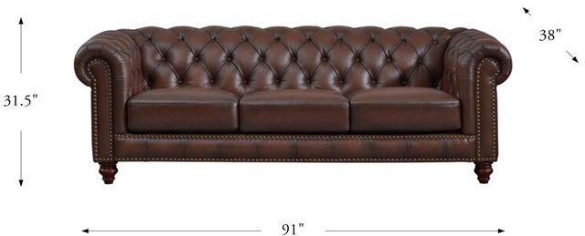 Hydeline® Alton Bay Caramel Brown Sofa-1