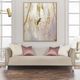 Michael Amini® Linea Metallic/Silver Mist Sofa-1