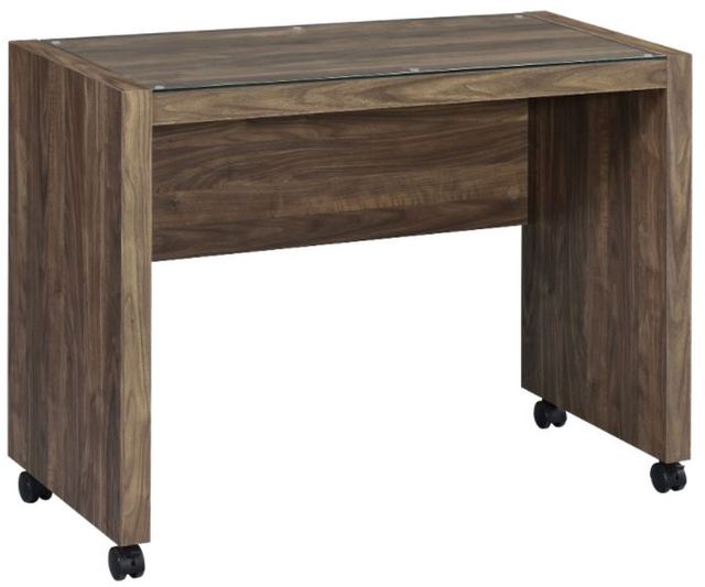 Coaster® Luetta Aged Walnut Mobile Return with Casters-1
