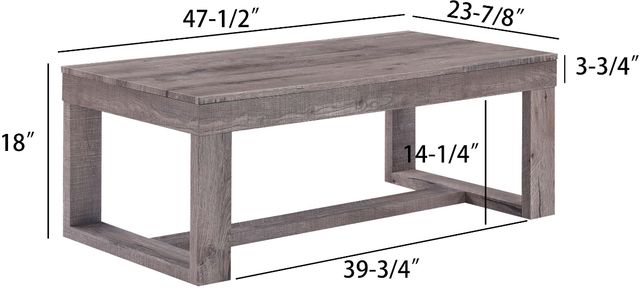 Crown Mark Knott Brown Coffee Table-2