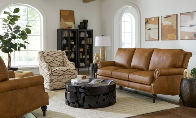 Craftmaster® Customizable CM Leather 3-Seater Sofa-1