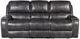 Corinthian Furniture Wheeler Charcoal Manual Reclining Sofa with Drop Down Table-0