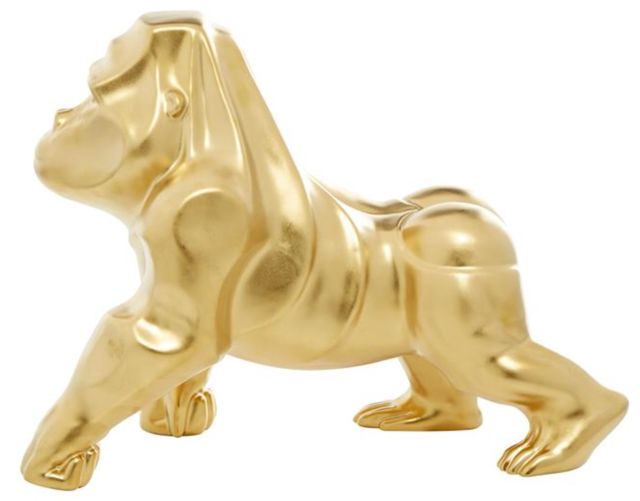 Deco Marche Gold Gorilla Sculpture-1