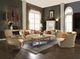 ACME Furniture Daesha Brown Marble Top Coffee Table with Antique Gold Base-3
