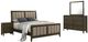 Coaster® Wilkes 4-Piece Brown/Dark Cocoa California King Panel Bedroom Set-0