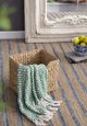 A & B Home Green/White Decorative Throw Blanket-5