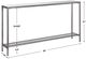 Uttermost® Hayley Glass Top Console Table with Antiqued Silver Frame-2