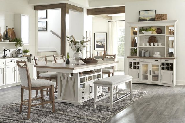 Parker House® Americana Modern Weathered Natural Counter Table with Cotton Base-2