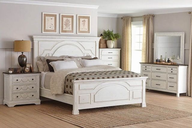 Coaster® Cleste Vintage White Dresser Mirror-2