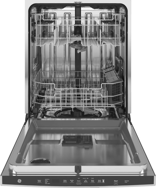 GE® ENERGY STAR® 24" Stainless Steel Top Control Built-In Dishwasher with Sanitize Cycle & Dry Boost-1