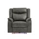 Global Furniture Badlands Charcoal Power Recliner with LED and Audio System-1