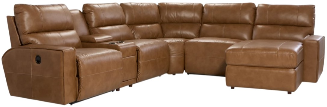 LAXページ La-Z-Boy® Maddox Camel Reclining Sectional with Custom Layout