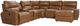 La-Z-Boy® Maddox Camel Reclining Sectional with Custom Layout Options-0