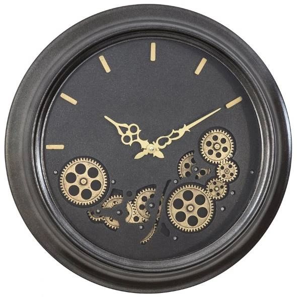 YHD Black Gear Clock-0