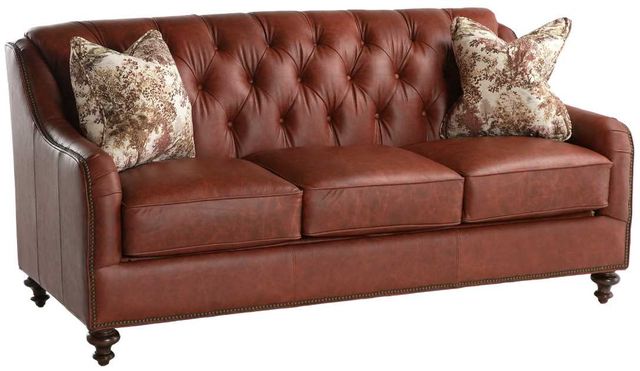 Marshfield Furniture Harlow Brown Leather Sofa-0