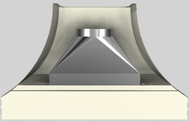 Vent-A-Hood® Designer Series 48" Biscuit Wall Mounted Range Hood-3