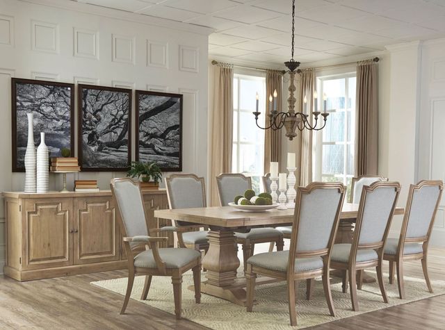Coaster® Florence Rustic Smoke Dining Table-2