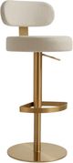 TOV Furniture Primrose Cream Adjustable Bar Stool-0