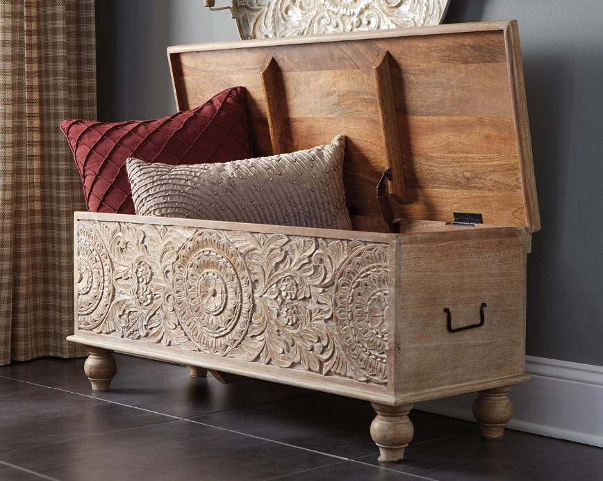 Signature Design by Ashley Fossil Ridge Storage Bench