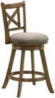 Armen Living Kodi 3-Piece Sepia Brown/Static Gray Counter Stool Set-3