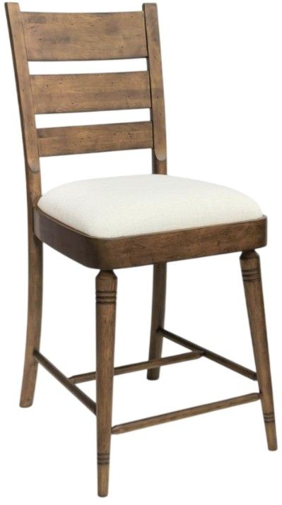 Legacy Classic Lake House Pinecone Ladder Back Counter Stool-0