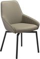 Armen Living Shilo 2-Piece Taupe Grey Dining Chair Set-0