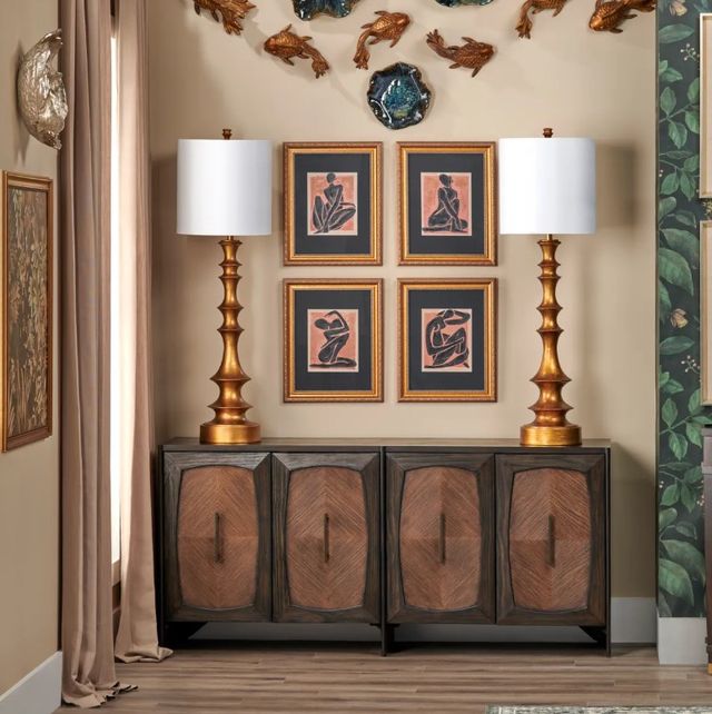 Crestview Collection Langston Gold Table Lamp-1