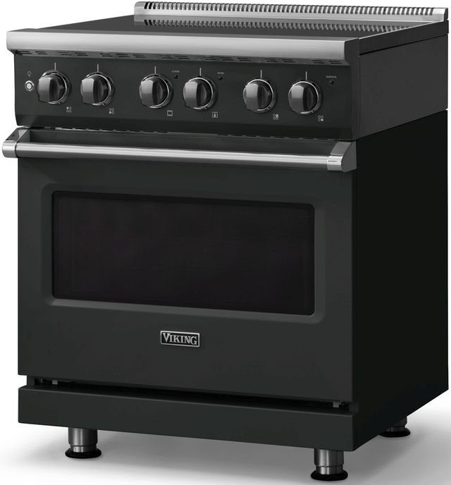 Viking® 5 Series 30" Valentine Pro Style Electric Range with Polished Chrome Trim-2