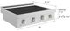 ZLINE Paramount 30" Stainless Steel Induction Rangetop with 4-Element Cooktop-1