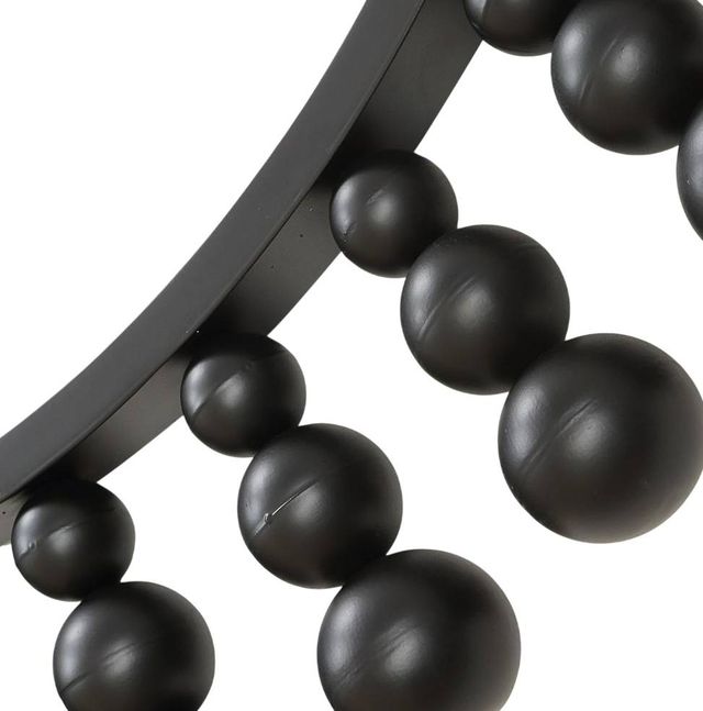 Uttermost® Aziel Satin Black Round Mirror-3