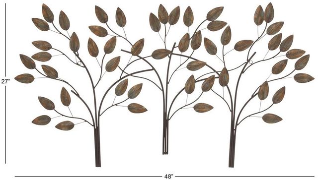 Deco Marche Brown Tree Wall Decor-2