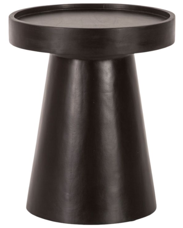 Home Trends & Design Jaipur Matte Black Accent Table-0