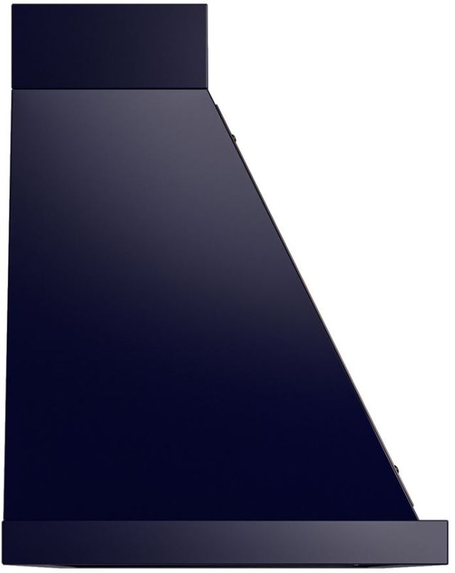 Ilve® Nostalgie II Noblesse 60" Midnight Blue Wall Mounted Range Hood with Burnished Trim-2