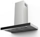 Faber Hoods Stilo Glass 36" Stainless Steel and Black Glass Wall Mounted Range Hood-0
