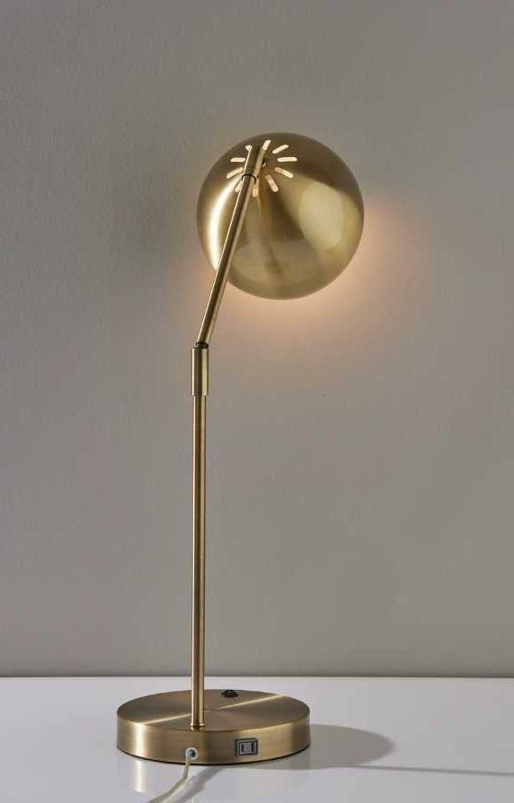 Adesso® Ashbury Antique Brass Desk Lamp-3