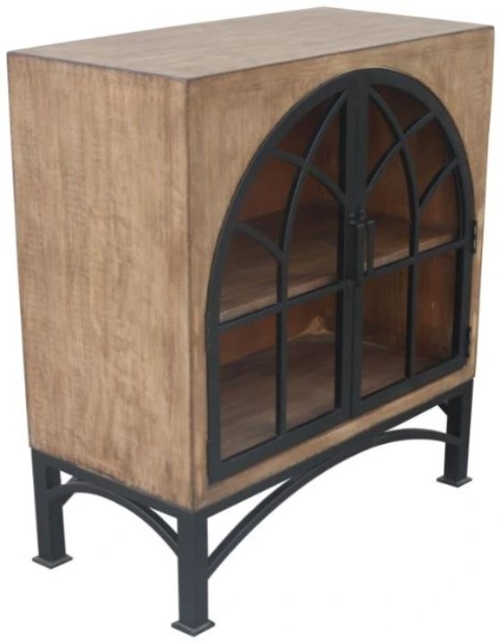 Nest Home Collections Victoria Antique Natural Small Cabinet-0