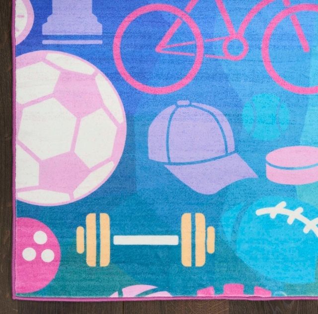 Nourison Home™ Imagination IMA07 Purple 5'x7' Kids Area Rug-1