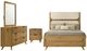 Coaster® Bennett 4-Piece Light California King Upholstered Panel Bedroom Set-0