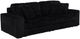 Coaster® Jacana Black Corduroy Upholstered Dual Power Chaise Sofa-1