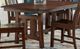 A-America® Henderson Muscavado Brown Trestle Dining Table-0