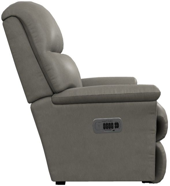La-Z-Boy® Reed Putty Leather Power Wall Recliner with Headrest and Lumbar-3