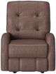 Flexsteel® Customizable Devon 35" Leather Power Rocking Recliner with Power Headrest-2