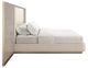 Caracole® Anthology Classic Beige/Dry Martini King Upholstered Panel Bed with Wings-2