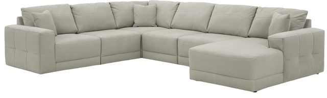 Benchcraft® Next-Gen Gaucho 5-Piece Gray Right-Arm Facing Sectional and Chaise-0